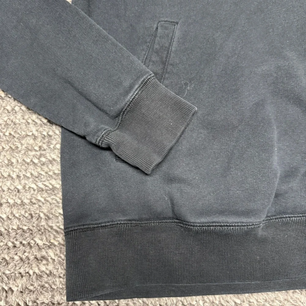 Vintage Nike Womens Cowl Neck Pullover Hoodie Sweatshirt Size M Faded Black Logo